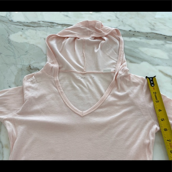 STEPHANIE B PINK HOODIE LONG SLEEVE T-SHIRT SIZE S - Picture 6 of 8